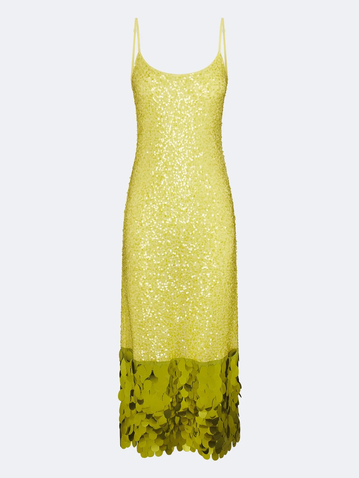 Elegant Spaghetti-Strap Sequin Maxi Dress