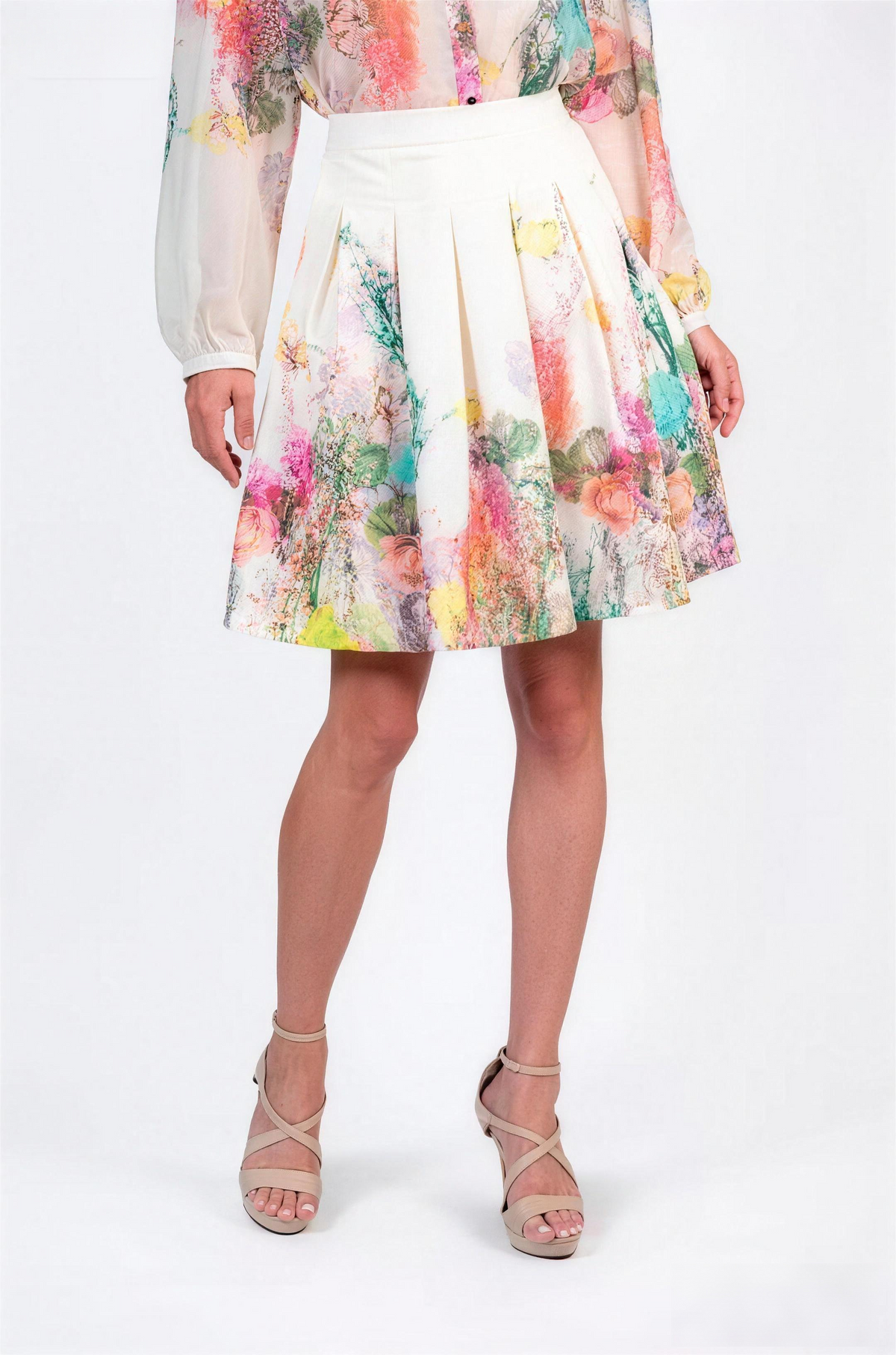 Vibrant Floral Print Two-Piece Set