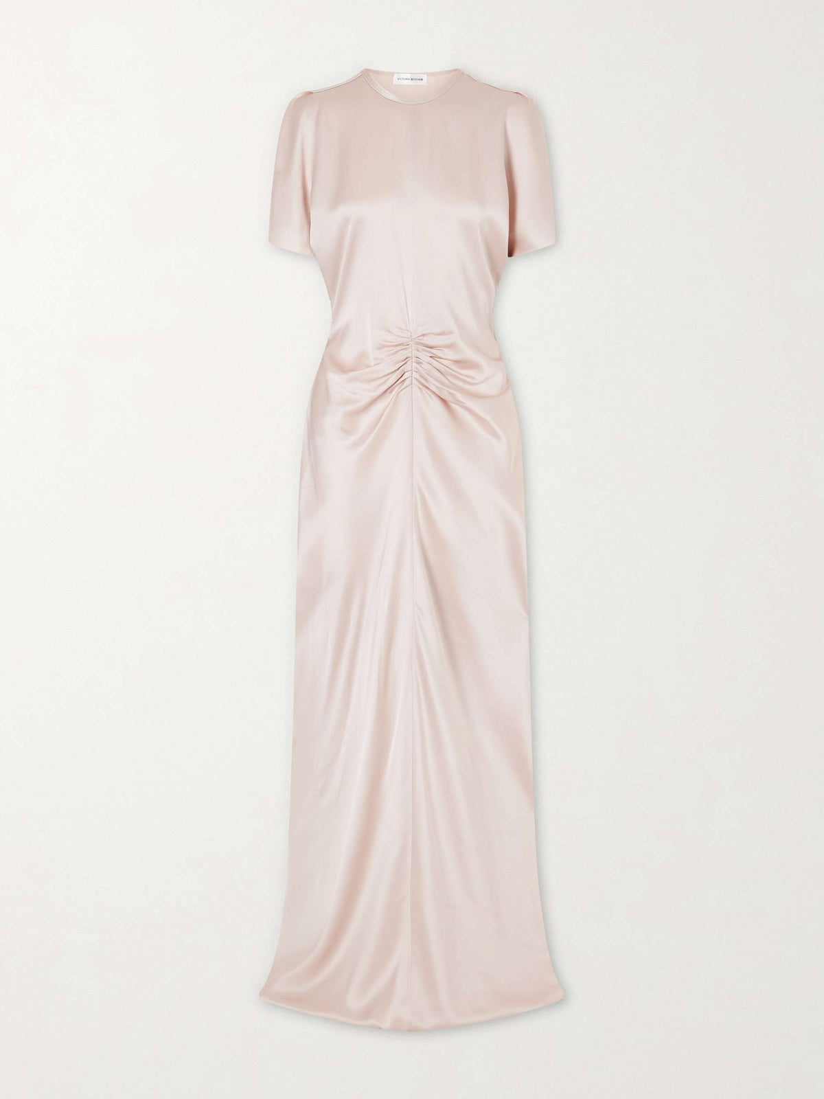 Satin Flutter Sleeve Dress