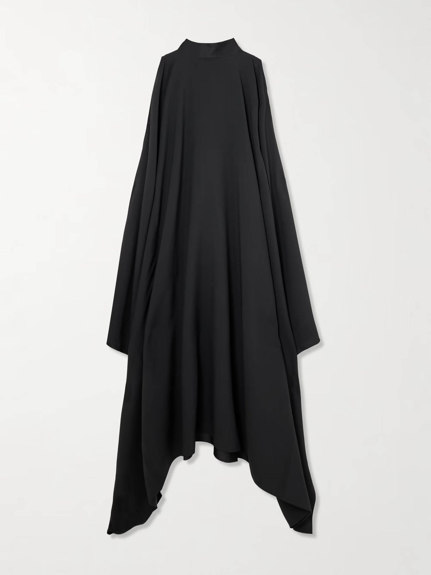 Elegant High-Neck Sleeveless Draped Midi Dress