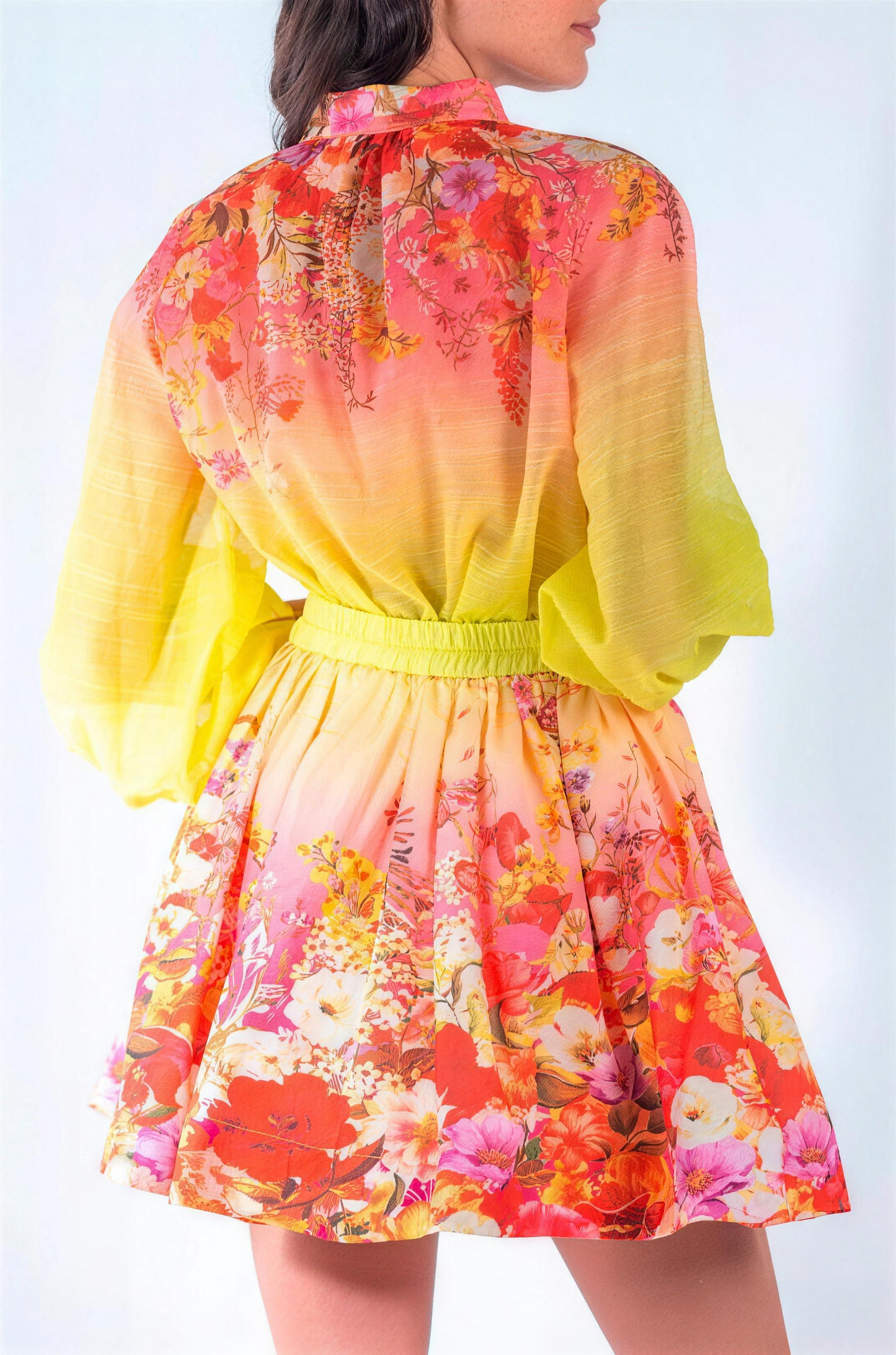 Vibrant Flower Two-Piece Set