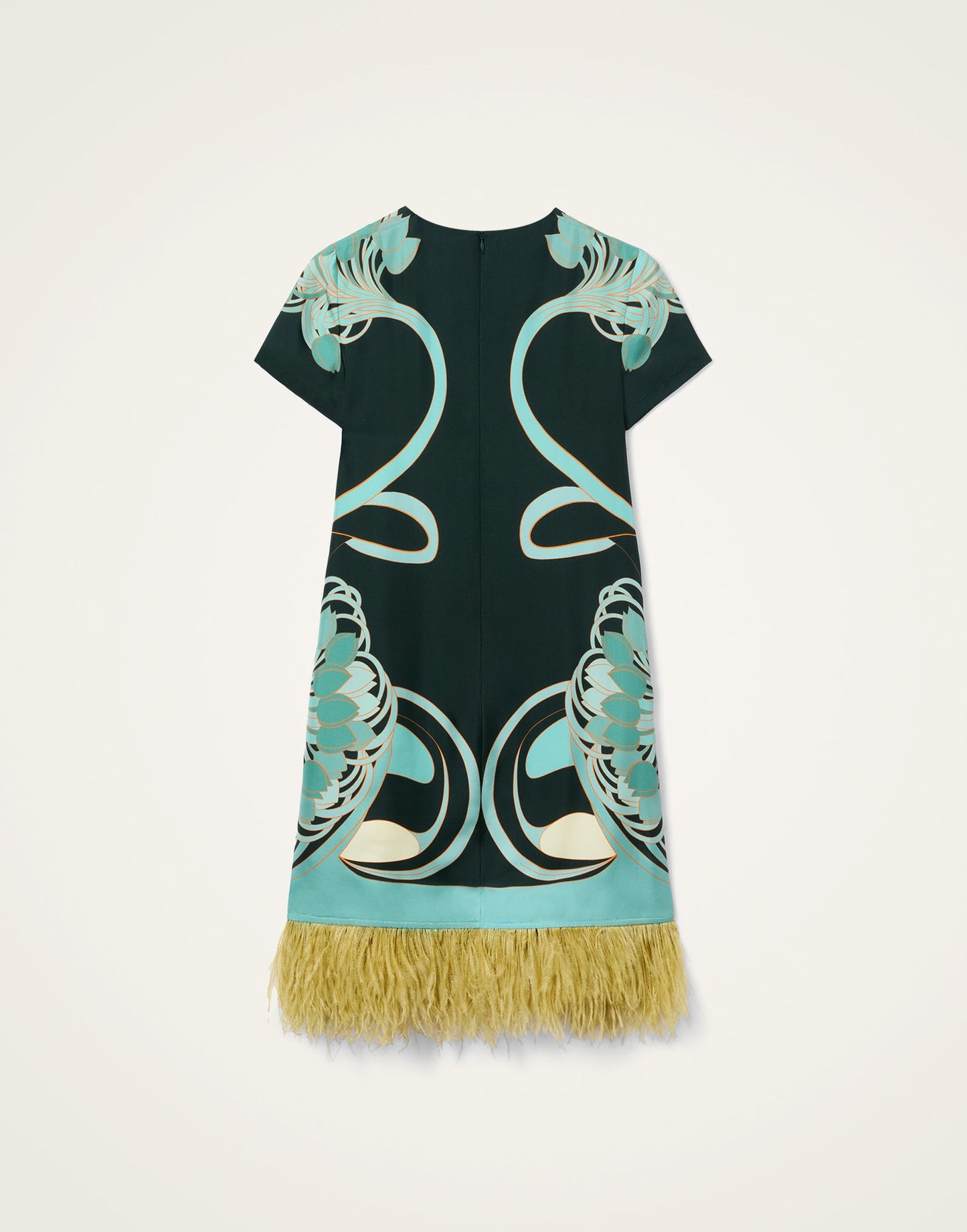 Chic Botanical Print Mini Dress