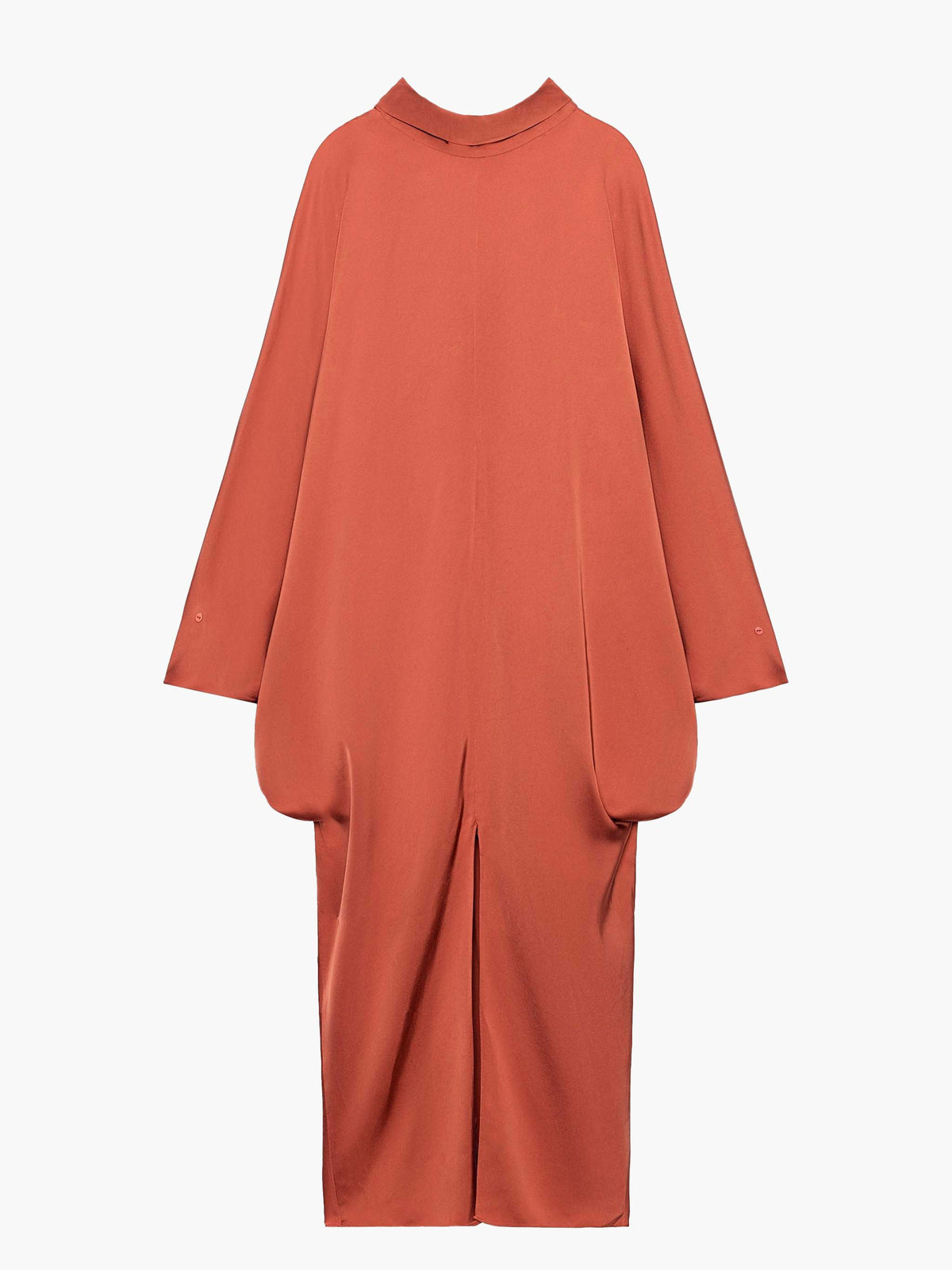 Elegant Silky Satin Robe Maxi Dress
