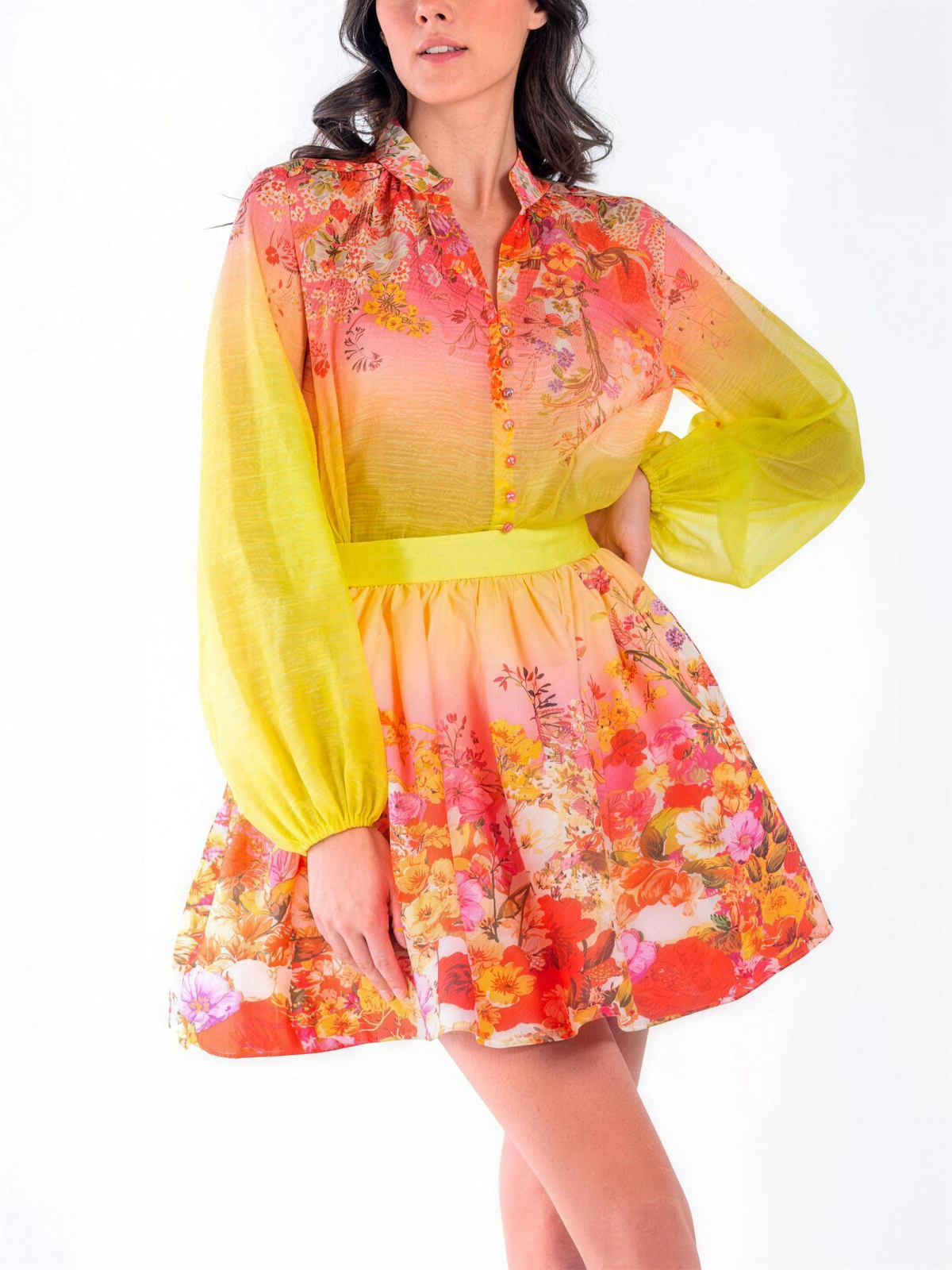 Vibrant Flower Two-Piece Set
