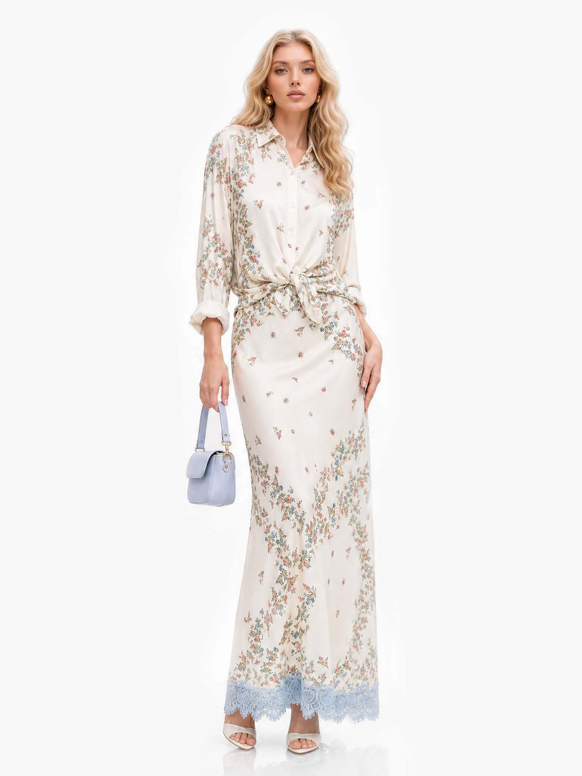 Bohemian Serenity Floral Two-Piece Set