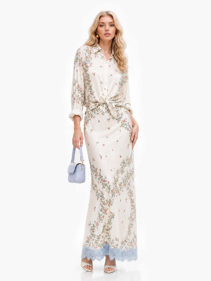 Bohemian Serenity Floral Two-Piece Set
