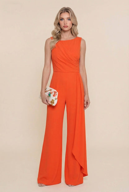 Asymmetric Streamer Design Jumpsuit