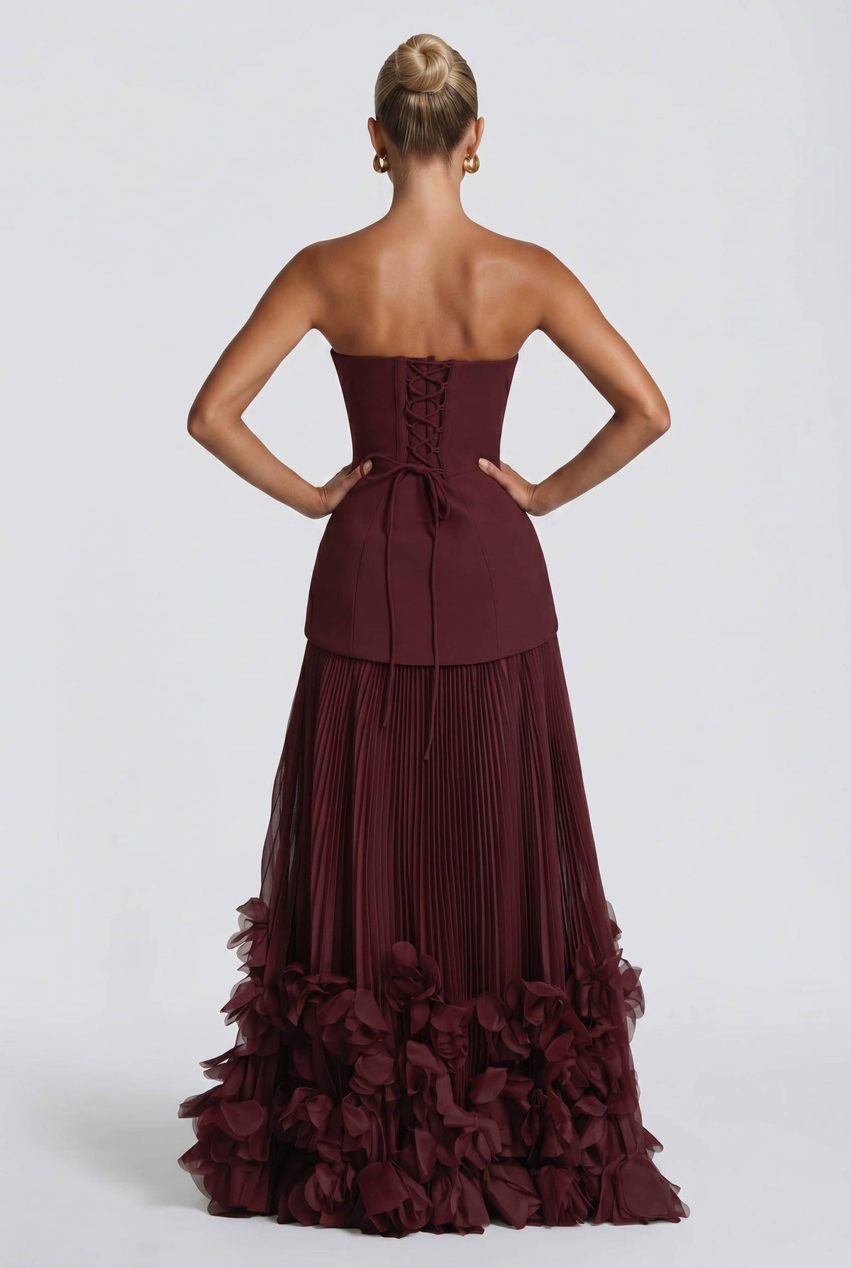 Petal Design Maxi Dress