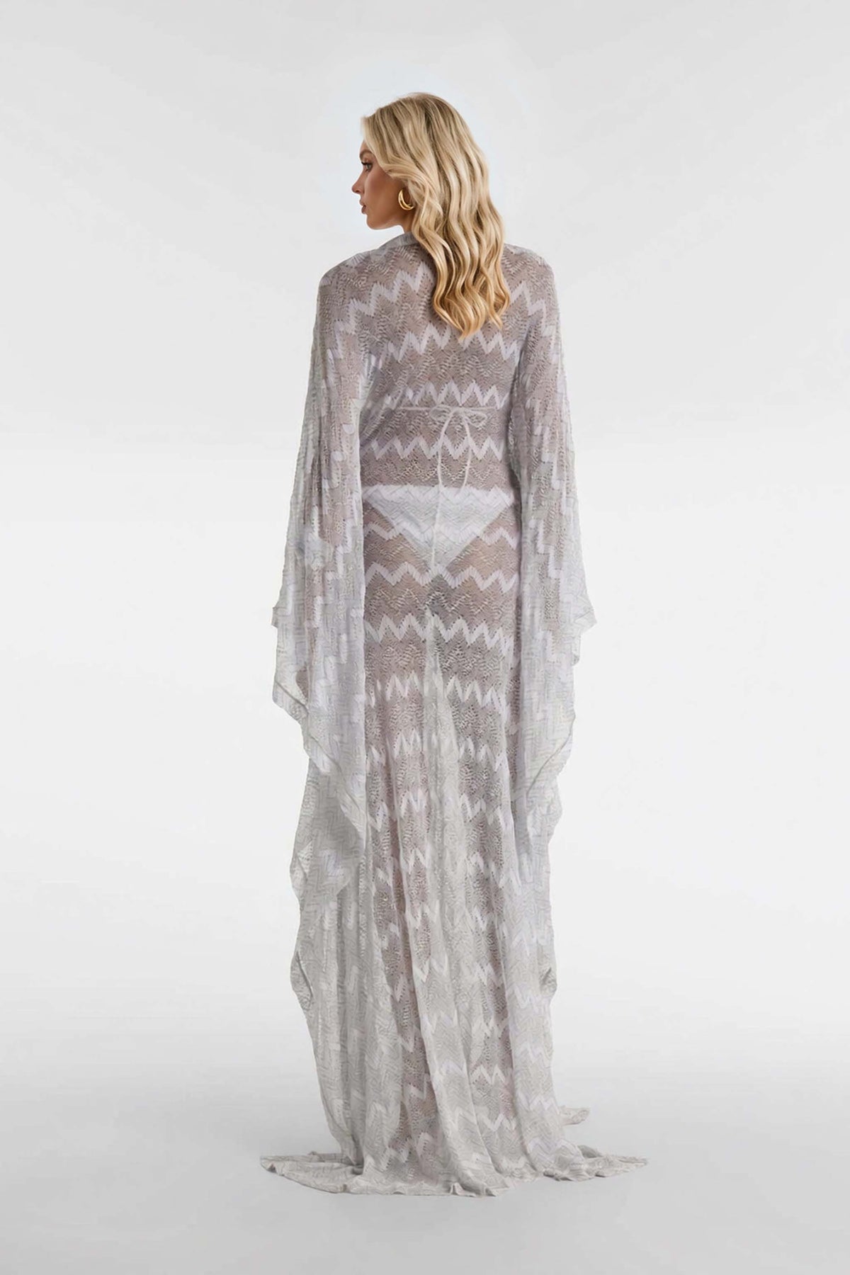 Hollow Design Knit Loose Maxi Dress