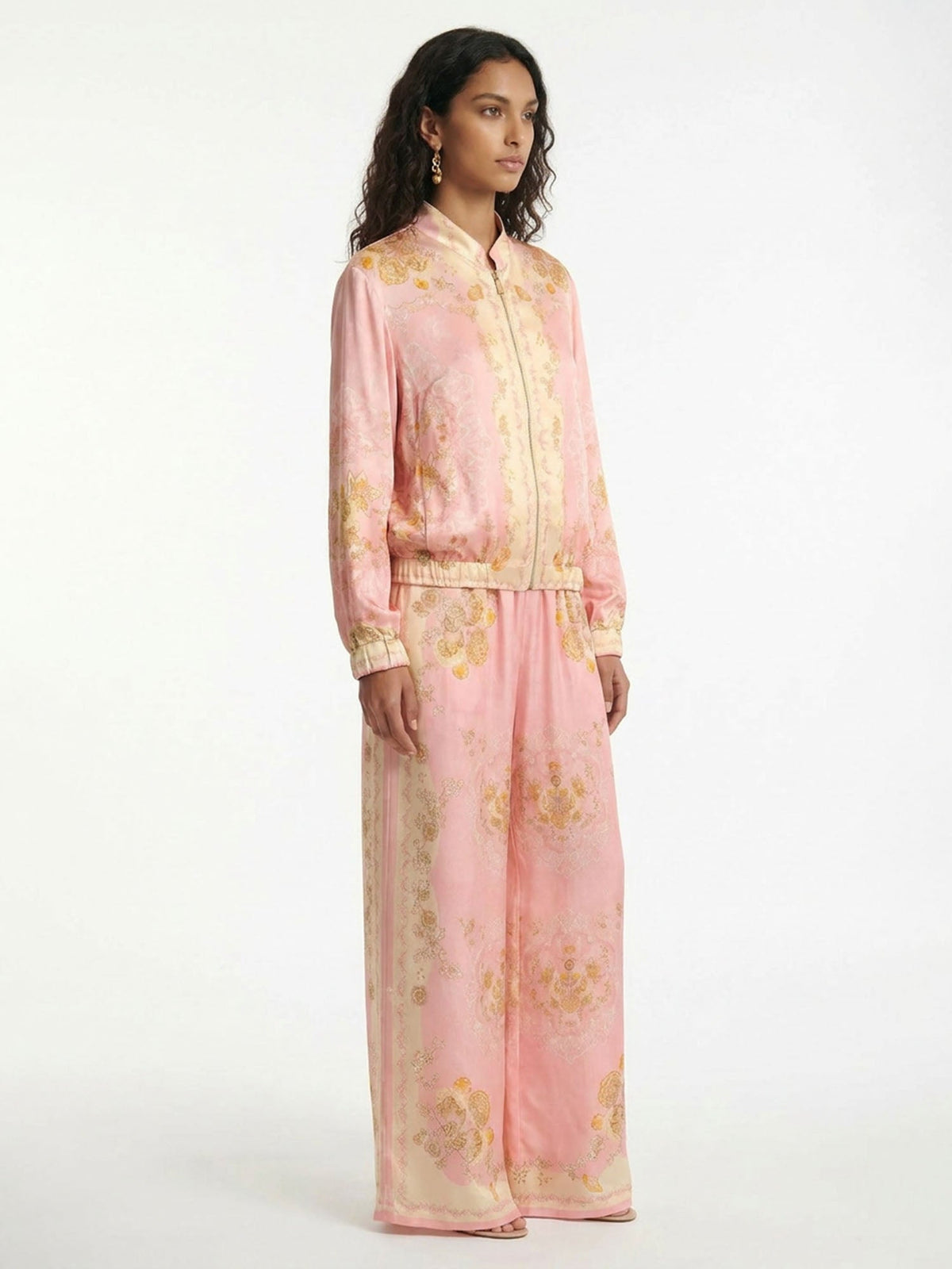 Blush Heritage Print Relaxed Shirt