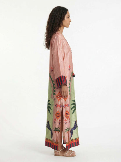 Mystic Palm Printed Maxi Dress