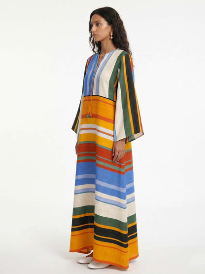 Horizon Stripe Maxi Dress