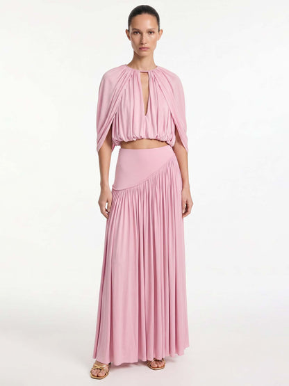 Blush Drape Skirt