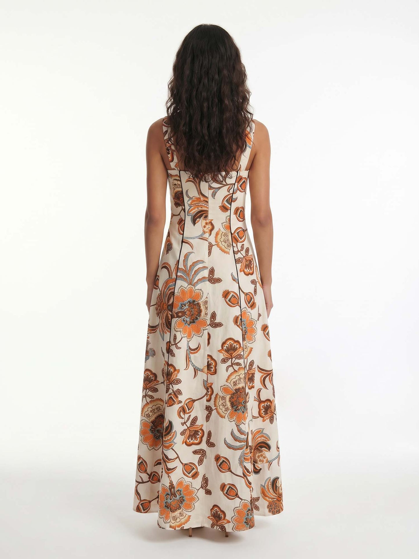 Orchid Printed Tapestry Maxi Dress