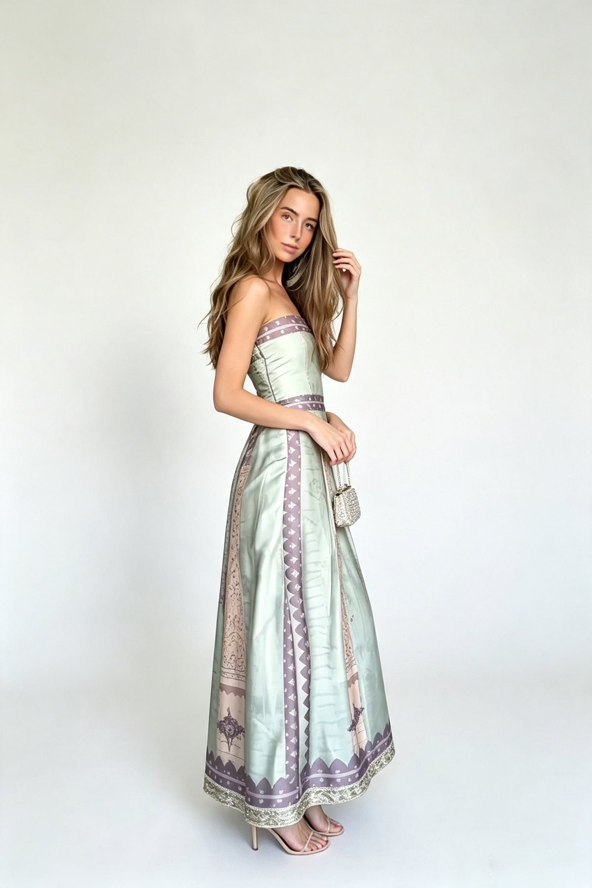 Retro Architecture Maxi Dress