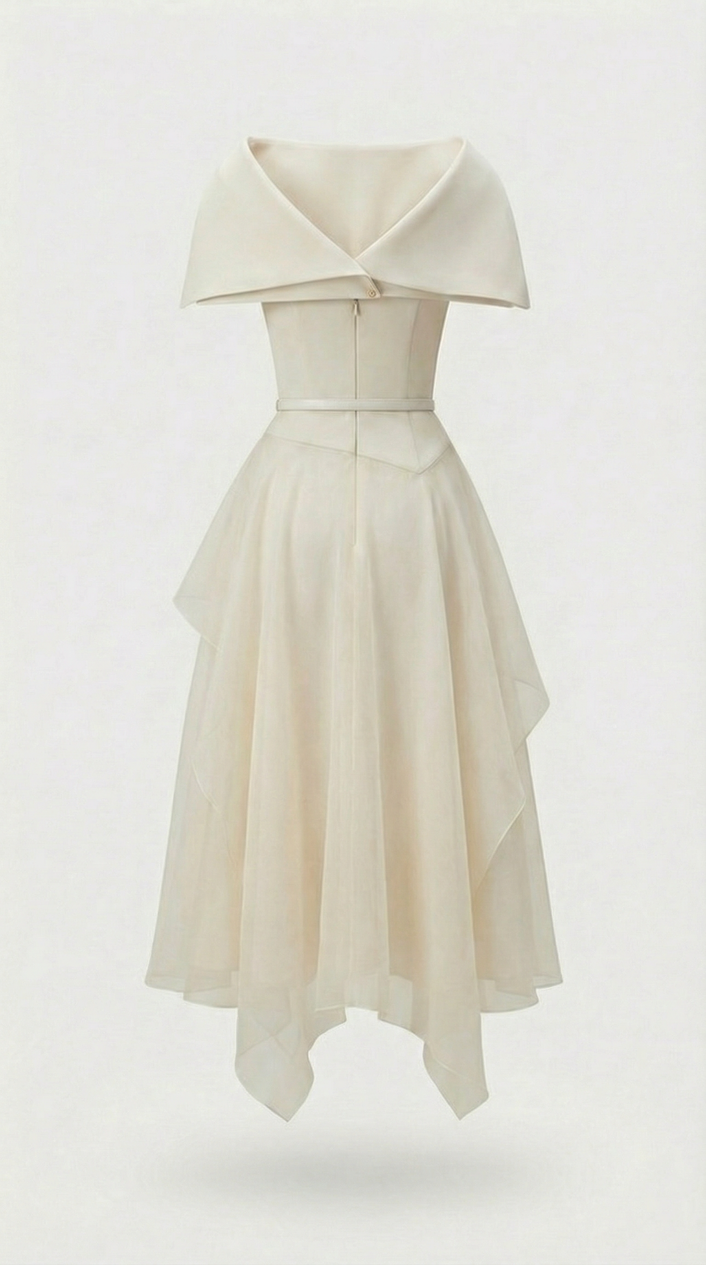 Elegant Off-Shoulder Pleated Midi Dress