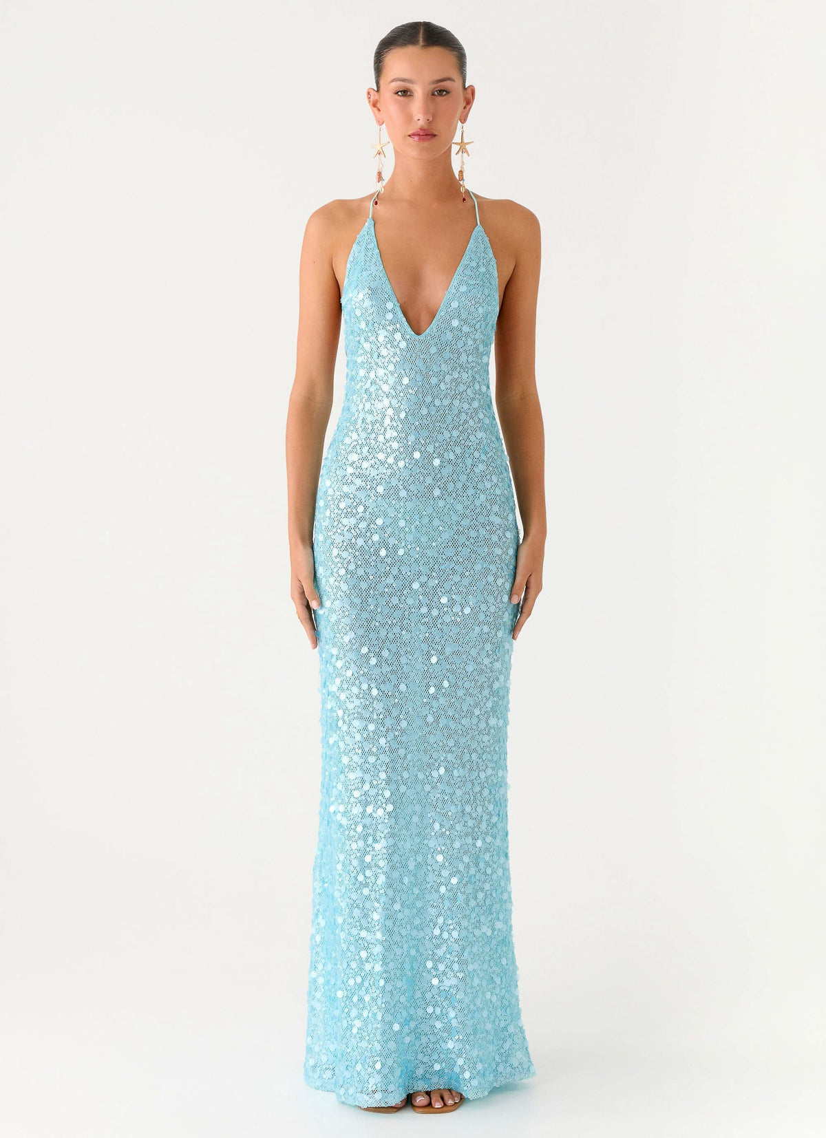 Elegant sequin maxi dress