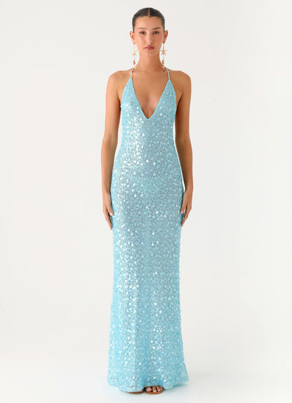 Elegant sequin maxi dress