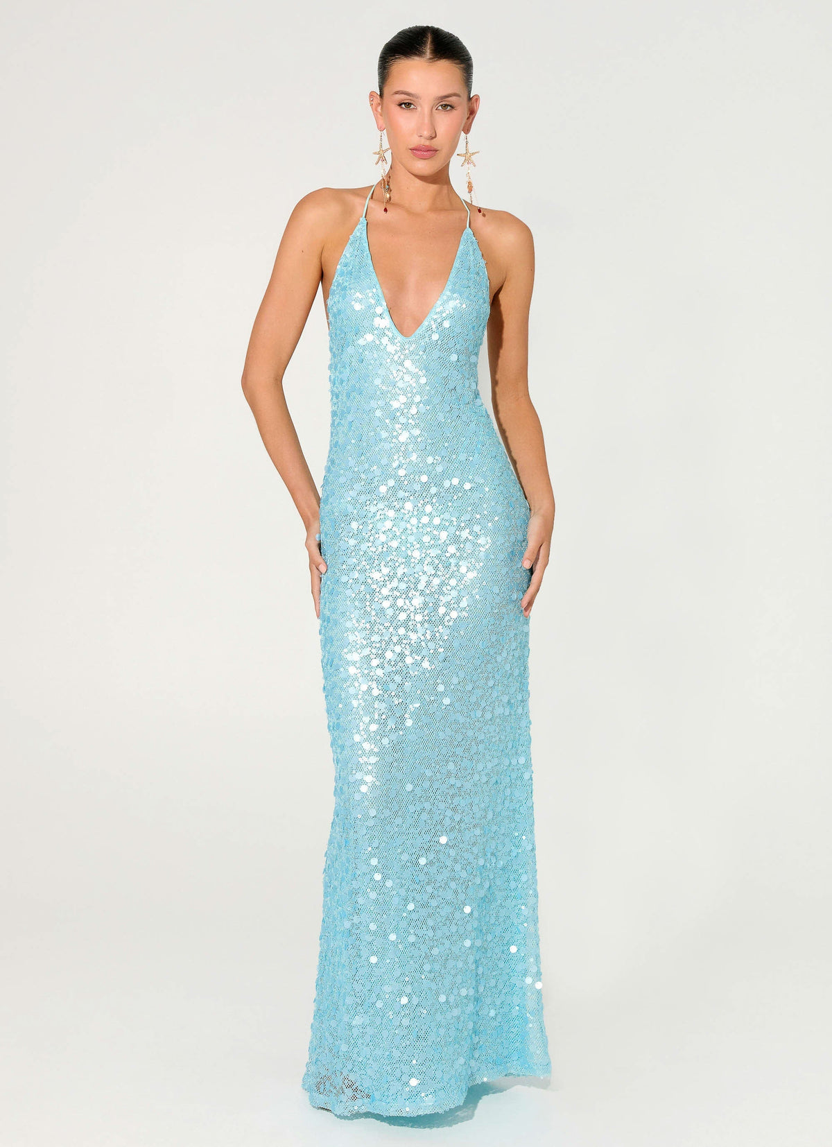 Elegant sequin maxi dress
