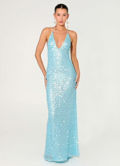 Elegant sequin maxi dress