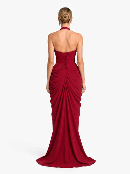Luxe Satin Shirt Maxi Dress