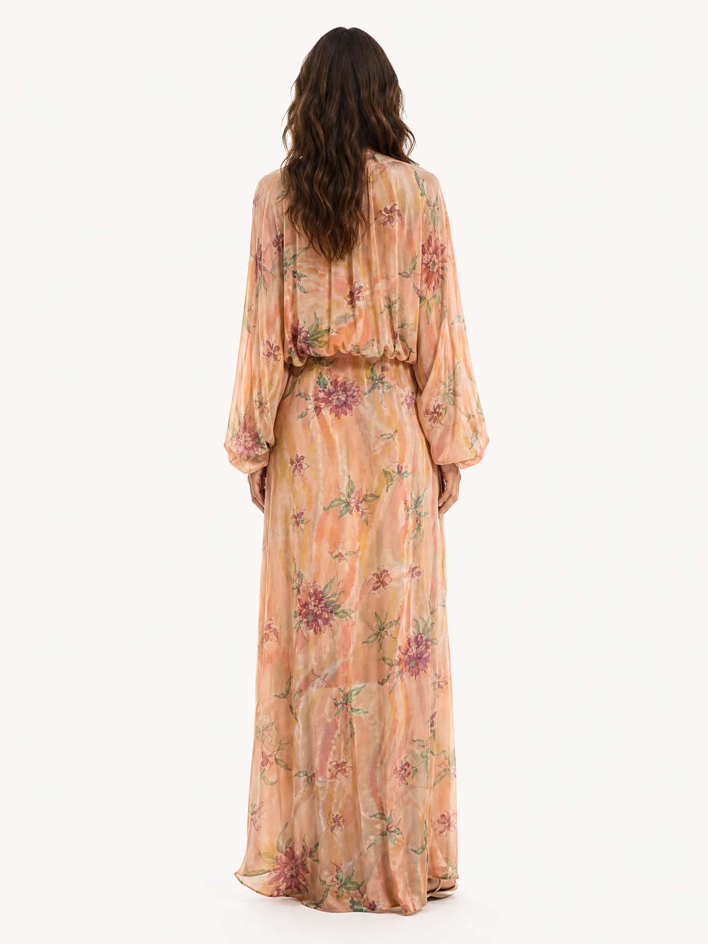 Kimono-Style Printed Dress-2