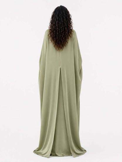 Luxury Minimalist Draped Maxi Dress
