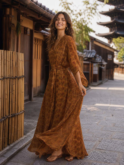ILLUSION Printed Dress-7