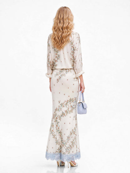 Bohemian Serenity Floral Two-Piece Set