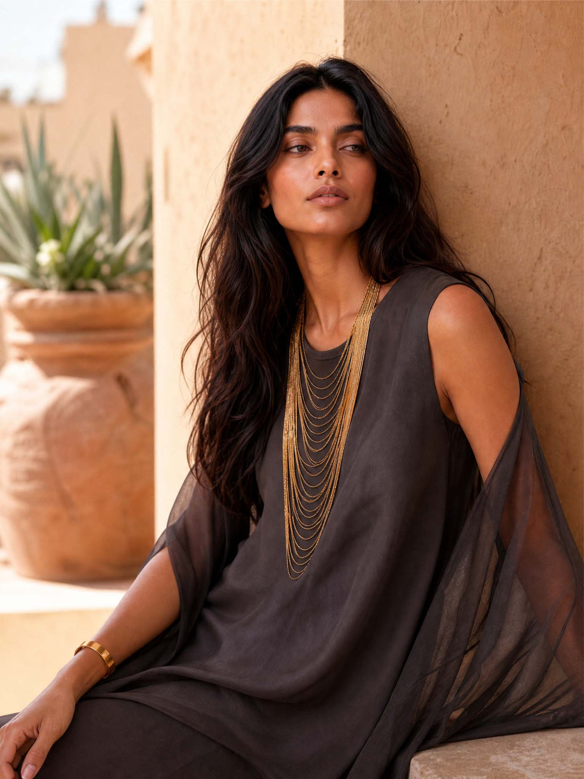 Elegant Loose Fit Maxi Dress
