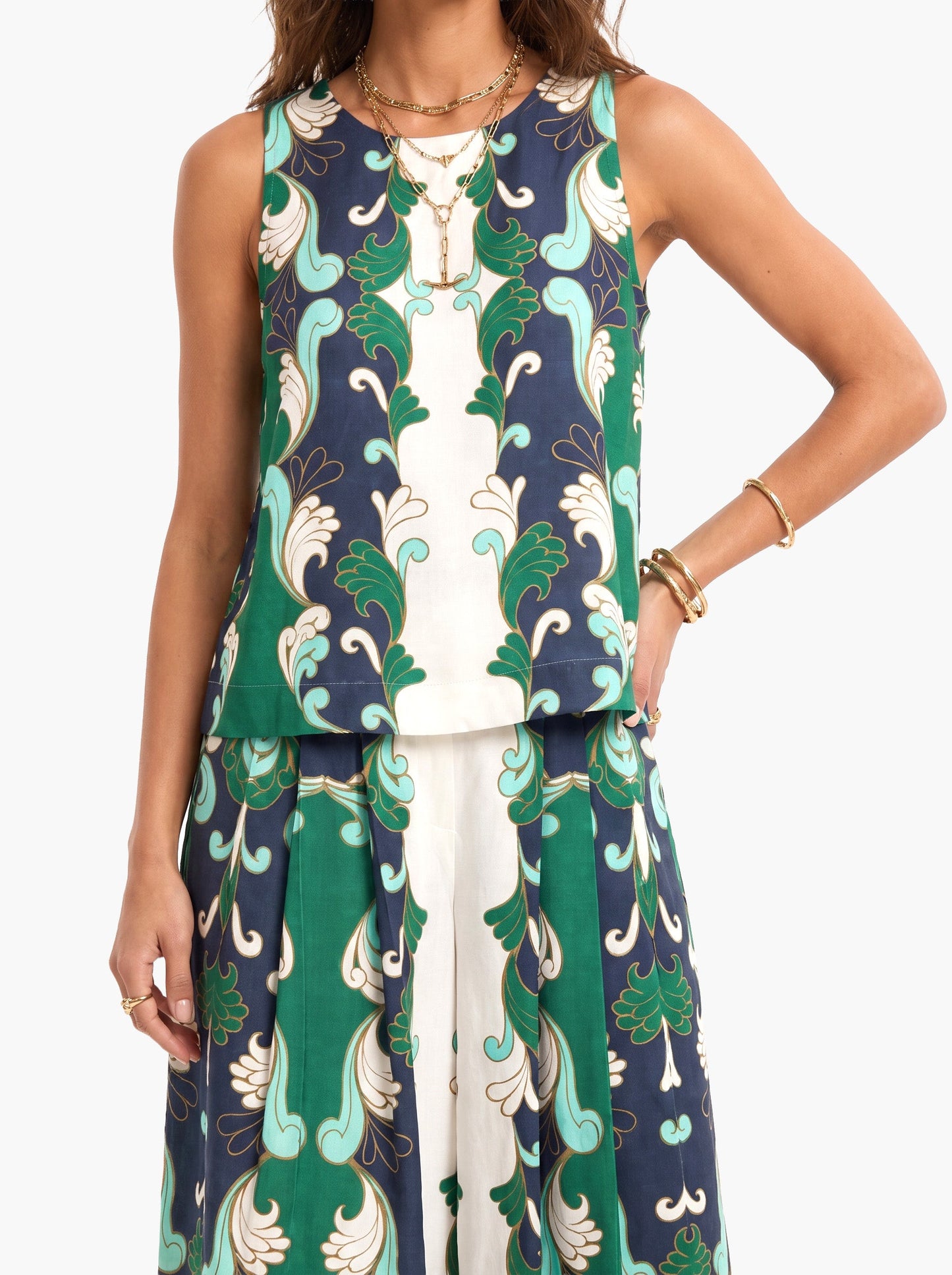 Baroque Print Two-Piece Set