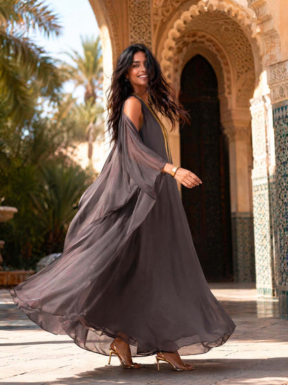 Elegant Loose Fit Maxi Dress