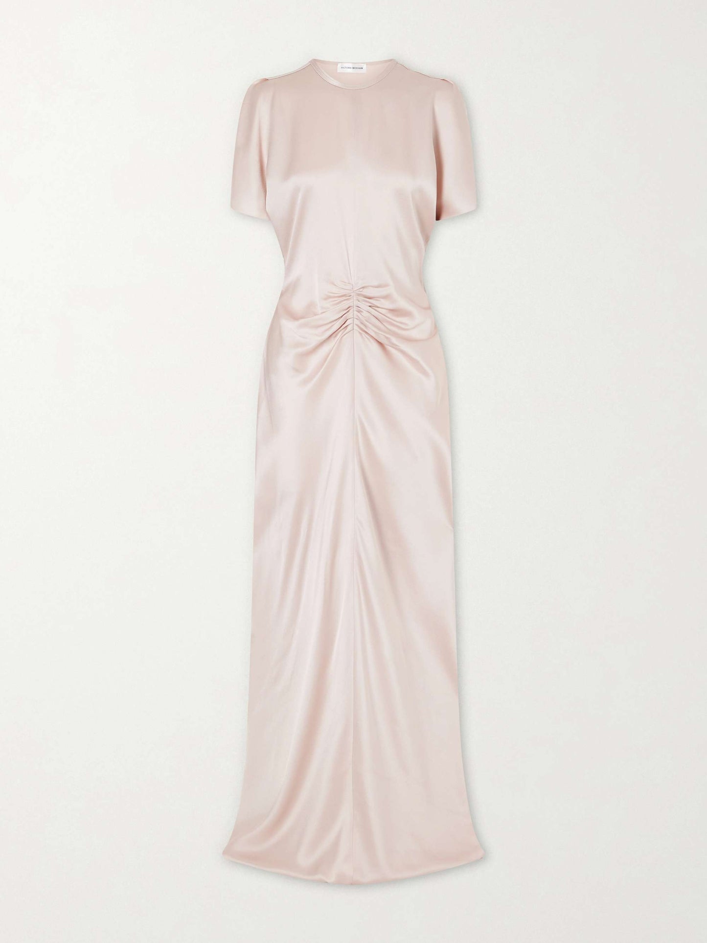 Satin Flutter Sleeve Dress