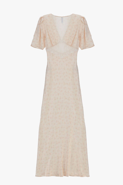 Floral Puff Sleeve Maxi Dress