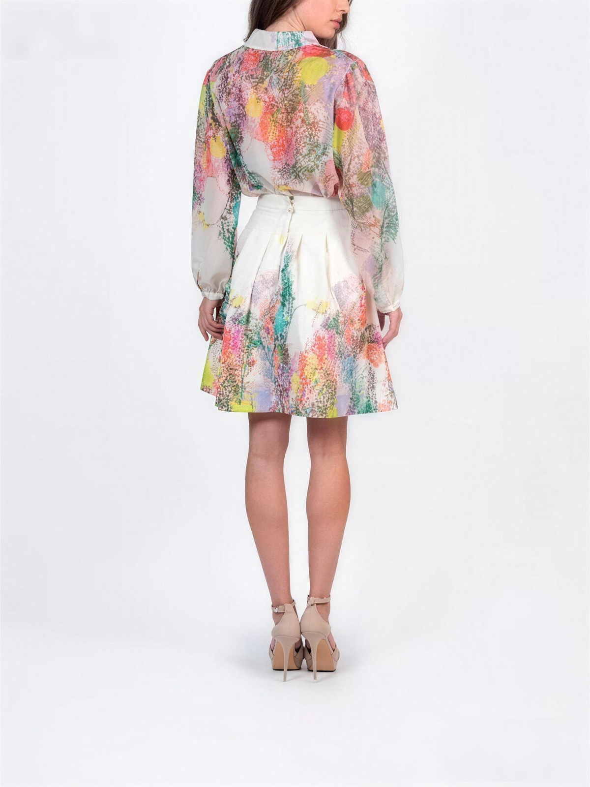 Vibrant Floral Print Two-Piece Set