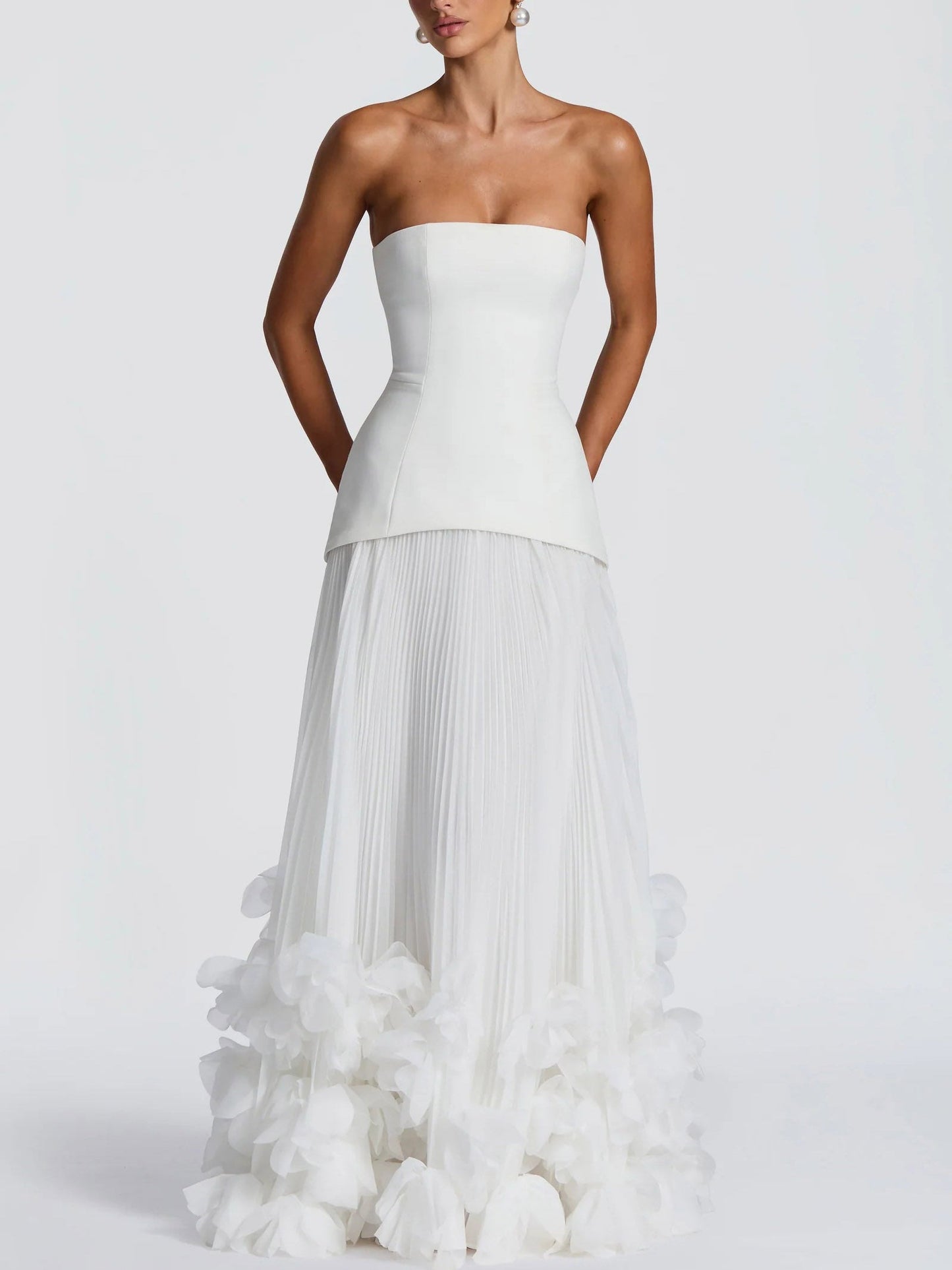Petal Design Maxi Dress