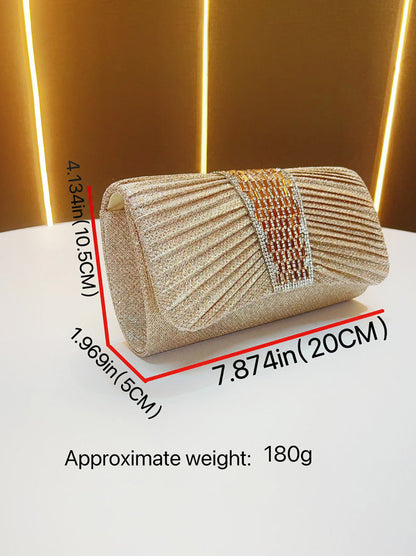 Rhinestone Embellished Clutch Bag