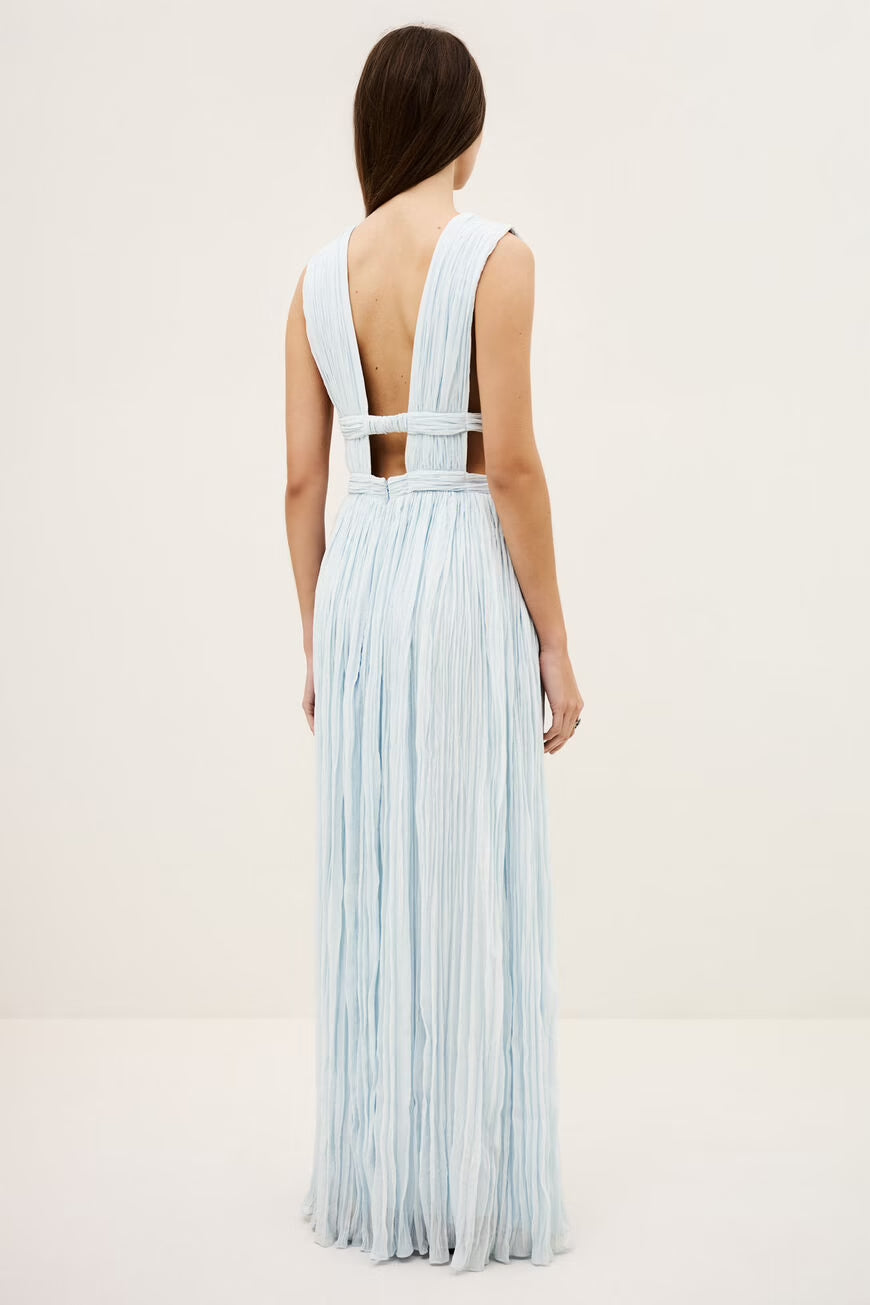 Deep V-Neck Maxi Dress