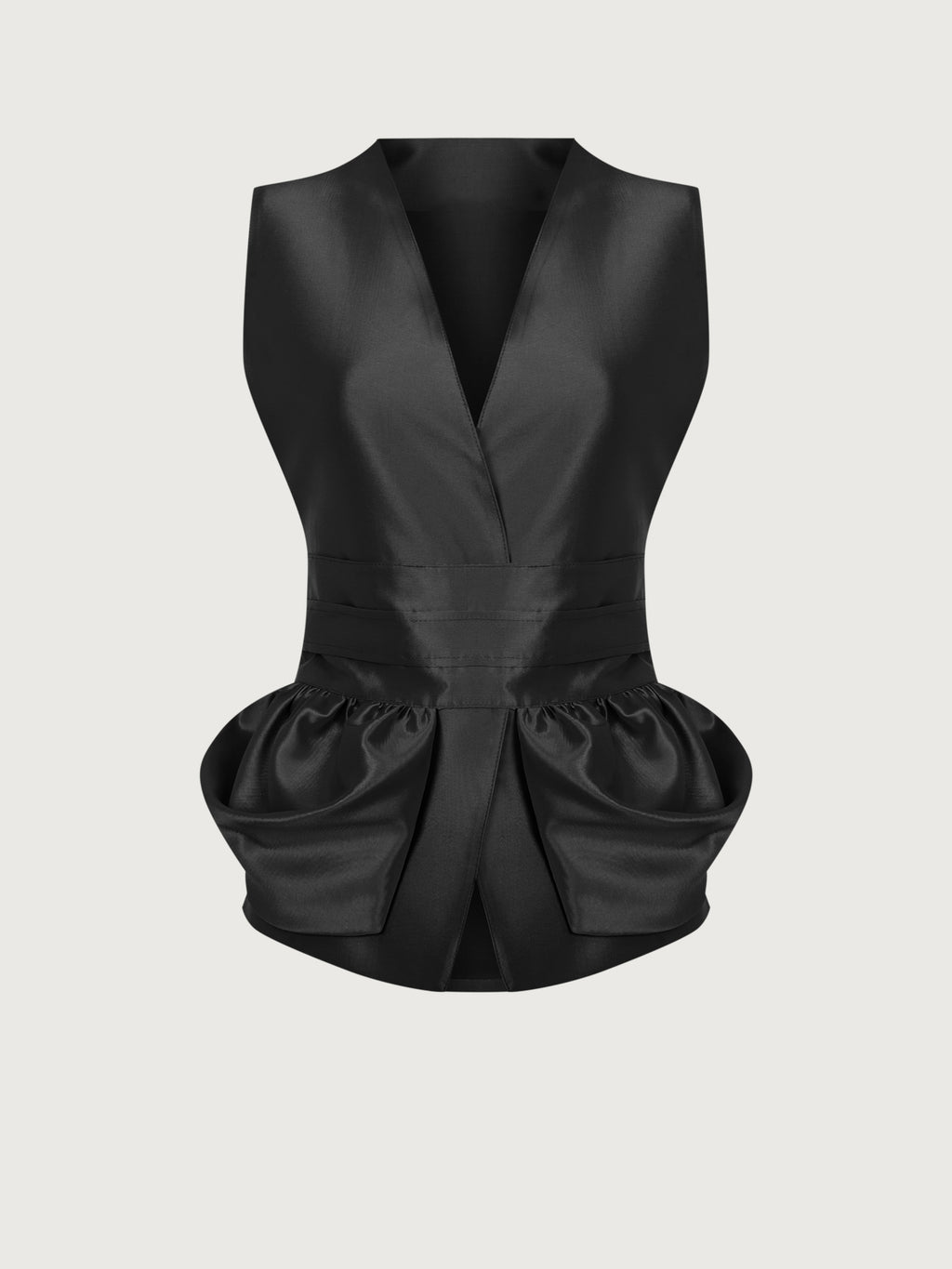Elegant Satin Skirt Two-Piece Set