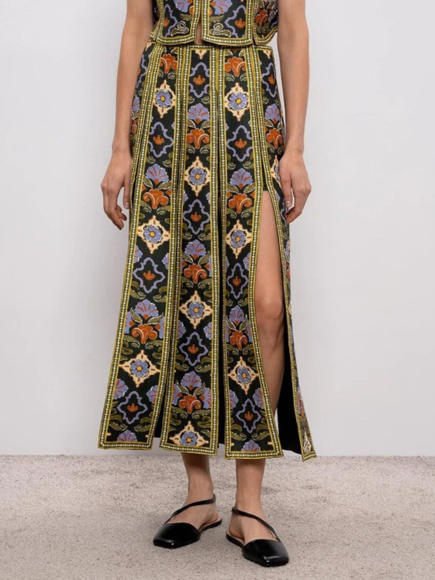 Nomad Heritage Printed Wrap Top