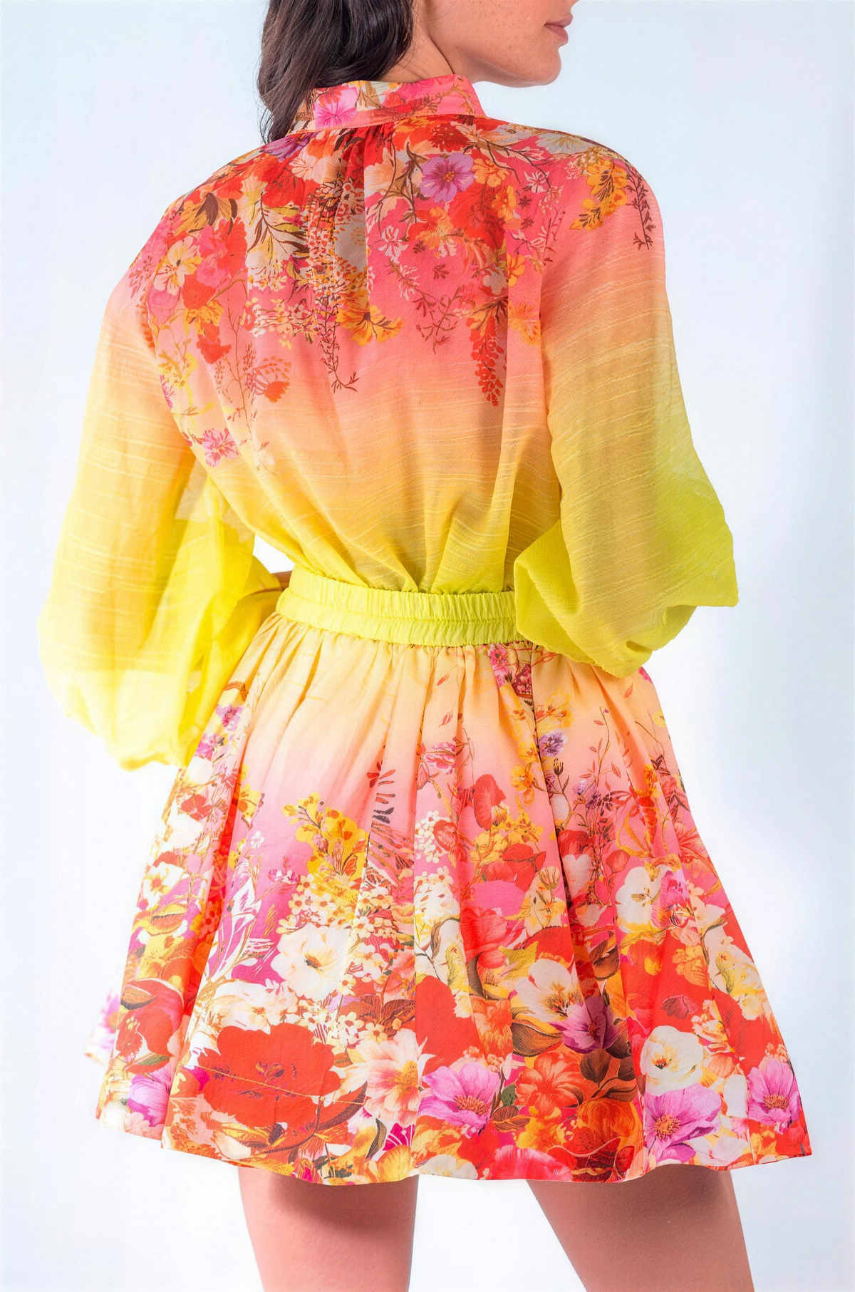 Vibrant Flower Two-Piece Set