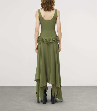 Elegant Asymmetric Maxi Dress