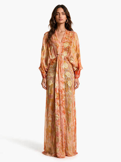Kimono-Style Printed Dress-3