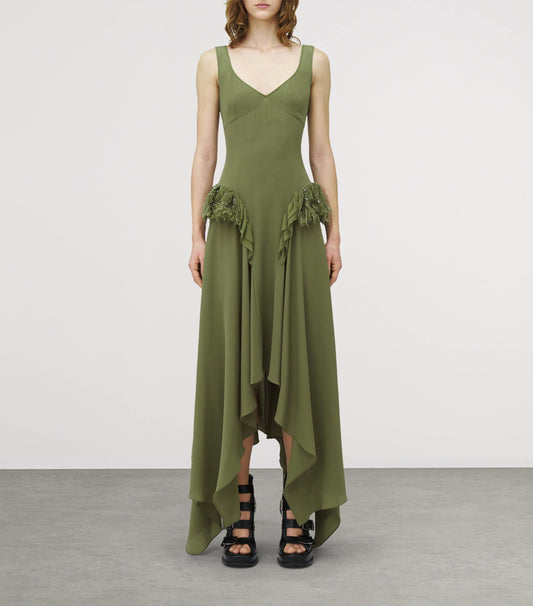 Elegant Asymmetric Maxi Dress
