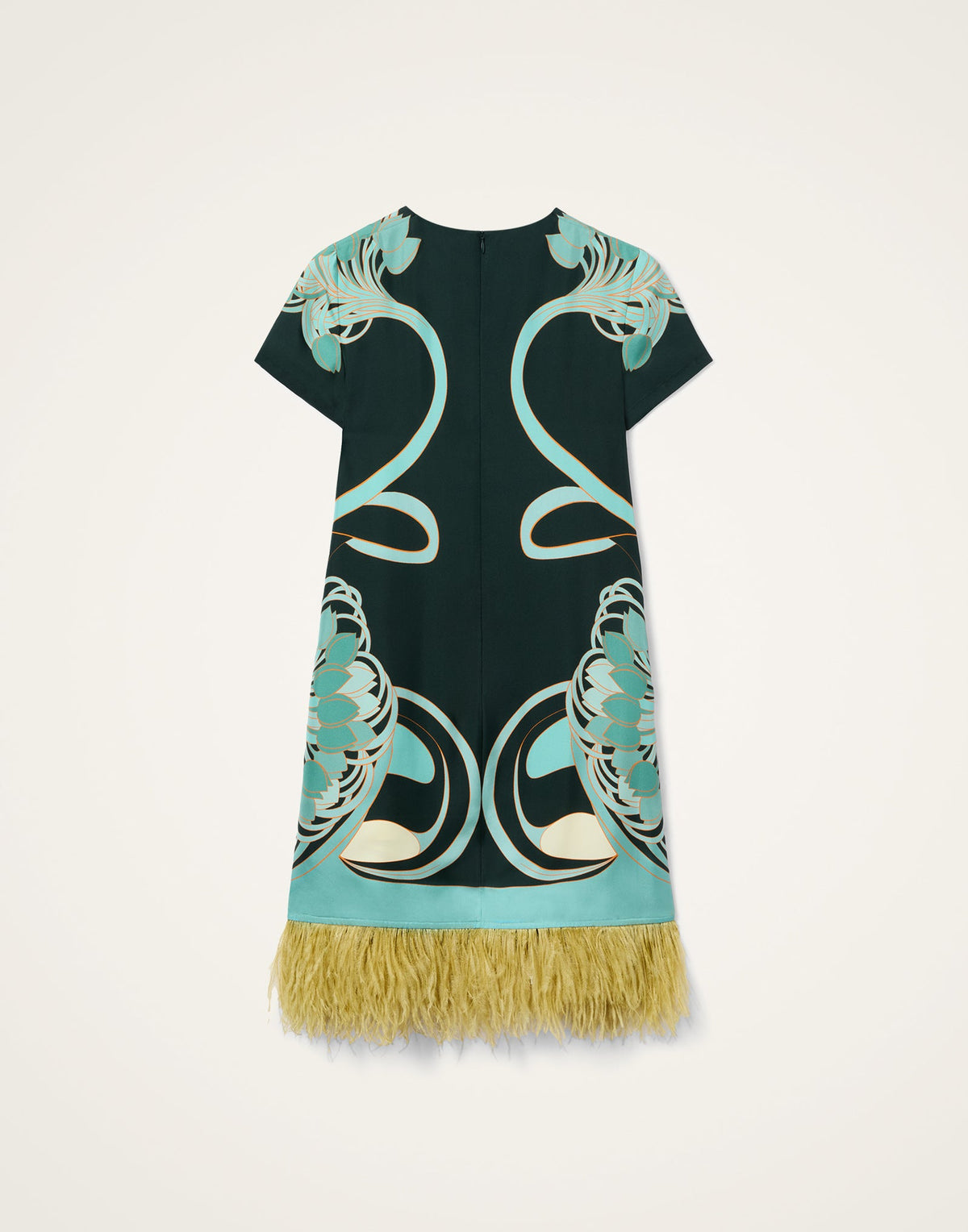 Chic Botanical Print Mini Dress