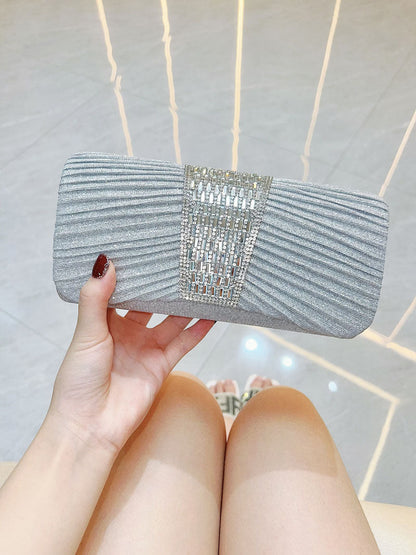 Rhinestone Embellished Clutch Bag