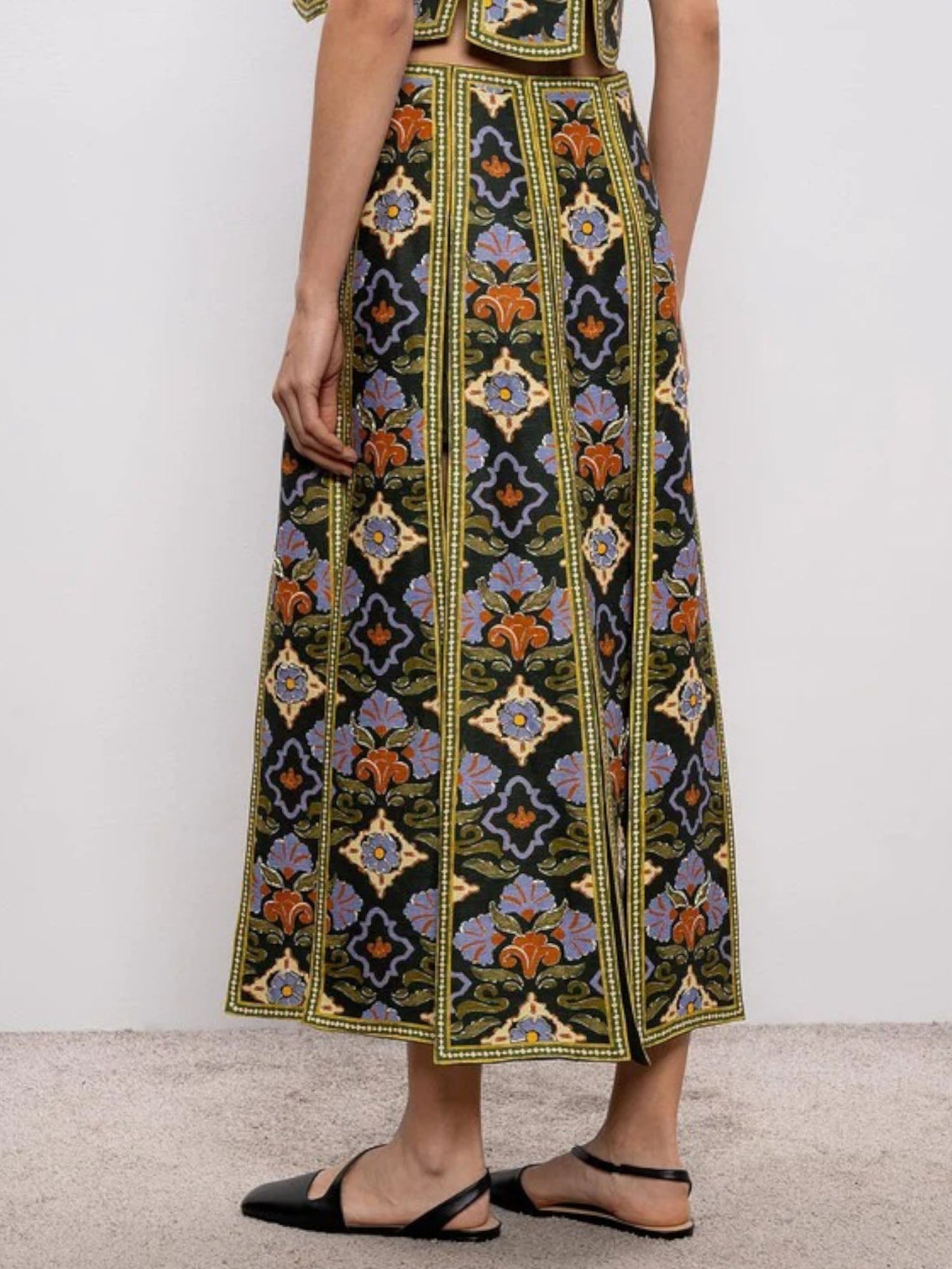 Nomad Heritage Printed Wrap Top