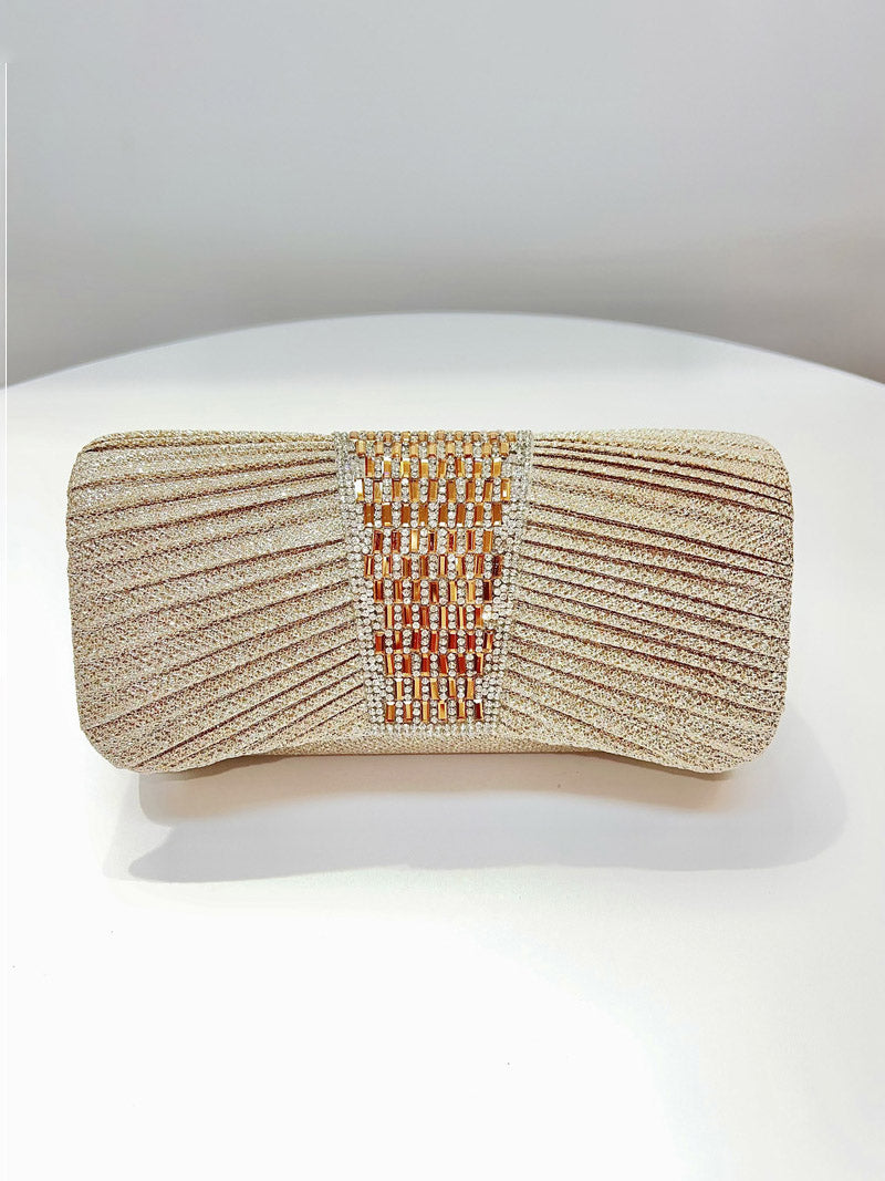 Rhinestone Embellished Clutch Bag