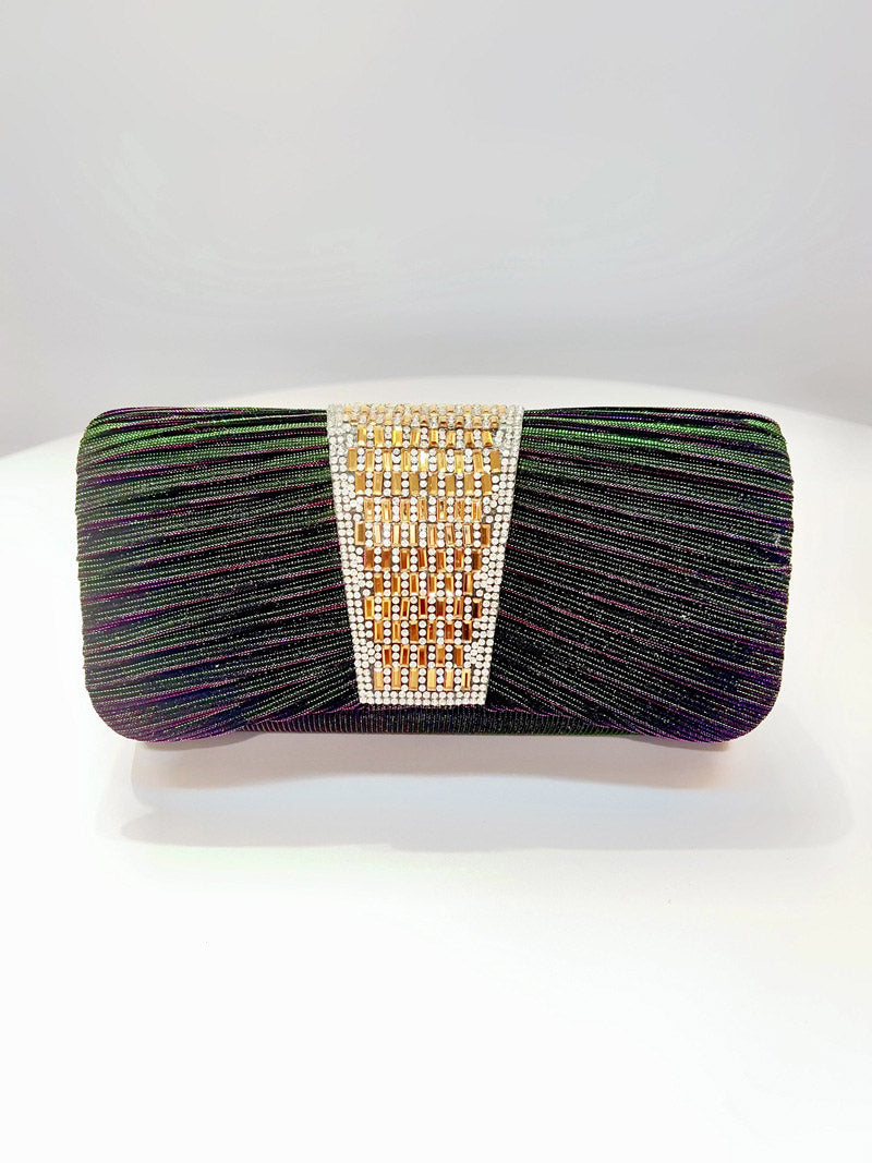 Rhinestone Embellished Clutch Bag
