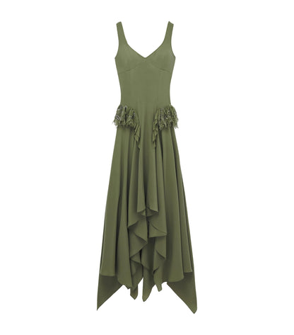 Elegant Asymmetric Maxi Dress